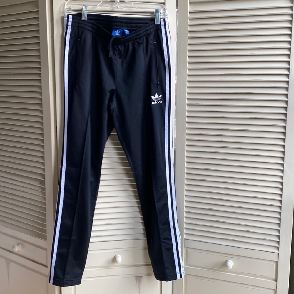 Adidas 3 Stripe Track Pants - lined